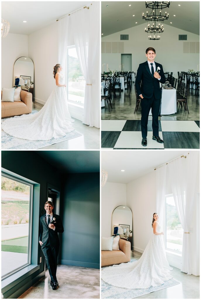 Five Palms wedding venue | bridal and groom portraits
